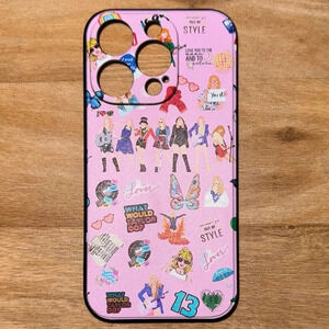 Taylor SWIFT 15pro PHONE CASE PINK SWIFTIE APPLE SWIFTIE ERAS 1989 SHOWGIRL